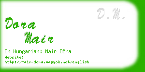 dora mair business card